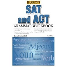 [해외도서] SAT and ACT Grammar Workbook, Barron's Educational Series