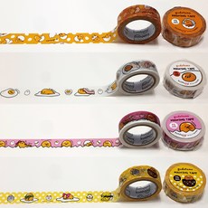 마스킹테이프 구데타마 무민외 다양한 디자인 고급원단 국내제작, 34. 노랑 구데타마