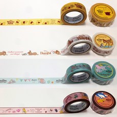 마스킹테이프 구데타마 무민외 다양한 디자인 고급원단 국내제작, 41. 푸우 옐로우