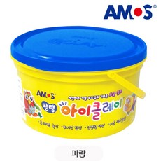 아모스 아이클레이 탱탱 낱색 600g, 1개, 파랑