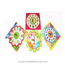 (세계)원목시계교구-사각 5610, 1개