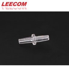 리컴 LEECOM 1자형 에어연결 (투명)산소기용품 에어산소기용품 수아쿠아, 1개