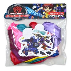 터닝메카드 캐릭터 펄풍선+캐릭터택(30cm-10입)