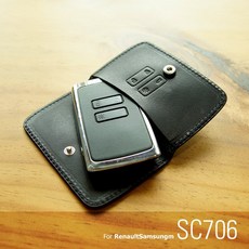 헤르만 르노 삼성 SM6 QM6 스마트키케이스 SC706 키홀더, 오리지널 블랙, 르노 전용타입
