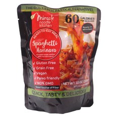 미라클누들 시라타키 곤약 누들 스파게티 마리나라 글루텐 프리 비건, 280g, 1개
