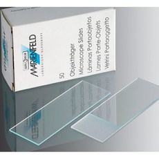 독일산 슬라이드글라스 50pcs HSU-1000412 76x26mm 1T Plain 멸균 가능, 1팩