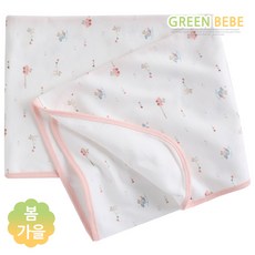 그린베베 봄가을용 신생아용 삼각깃발 양면 속싸개