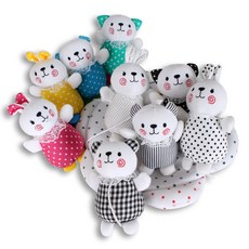 꿈나라 모빌, 곰토끼 흑백컬러 더블모빌(오르골미포함)