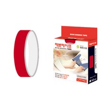 좋은라벨 제본 테이프 25mm x 10M, 빨강