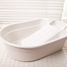 라율 샤바스 빨래판 겸용 대야, 혼합색상, 1개