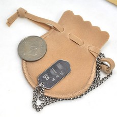 에스제이피닉스 스테인리스 목걸이 성인 치매 장애인 미아방지 스텐목걸이