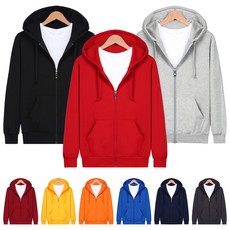 완티 베이직 특양면 후드집업 남녀공용 빅사이즈