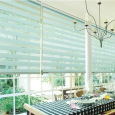 창앤롤 맞춤제작 베이직 듀오매직 아이스그린 콤비블라인드 블라인드 베란다 거실 방한 방풍 롤스크린 브라인드 안방