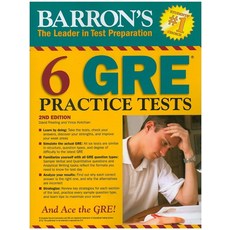 6 GRE Practice Tests:, BARRONS