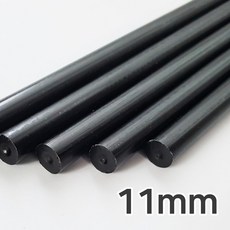 JSS&D 글루건심 검정 11mm 핫멜트 글루스틱, 10개