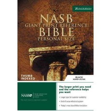 NASB Bible: Black Bonded Leather Giant Print Reference Personal Size, Zondervan