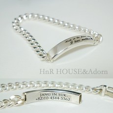 해피엔량하우스 7돈형 버클숨김 체인 여성실버팔찌