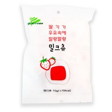 하오리위안 밀크츄(딸기향) 1봉, 70g, 1개