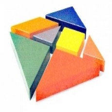탱그램(칠교놀이/PVC), 1개