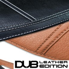 DUB 가죽 대쉬보드커버 튜닝용품, 브라운-브라운스티치, 그랜져HG(센터스피커 유)