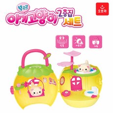 오로라월드 부르르 작동인형, 부르르 아기 고양이 2층집 세트, 1개