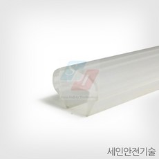 세인안전기술 PVC ㄷ형 모서리보호대 대형, 투명, 2m, 1개