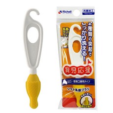 릿첼 젖꼭지솔 텀블러 뚜껑 브러쉬, R097_육아응원 부드러운 젖꼭지 브러쉬, 1개
