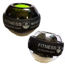 럭키유통 자이로볼 wrist ball_ 손목볼, 블랙자이로볼, 235g