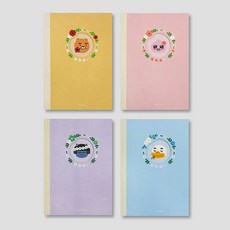 [카카오프렌즈]플라워 패드 노트 S, 튜브