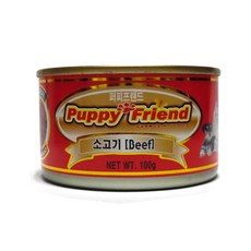 퍼피프랜드 강아지 원형 캔간식, 소고기, 100g, 24개