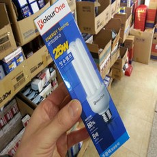 장수 안정기 내장형 EFQU25EX-D 25W 주광색 전구 삼파장 형광 램프, 1개