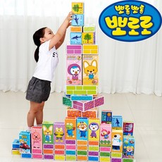 뽀로로 종이블럭 중형 30p 세트, 혼합 색상, 1개