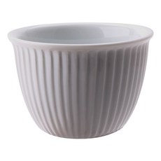 Bia 립드 커스타드 컵 L, White, 1개