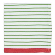 Design Import 크리스마스 파인 니들 스트라이프 냅킨 키친크로스, 혼합 색상, 1개