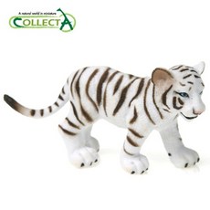 컬렉타 아기 백호 야생 동물 피규어 장난감 모형, 1개