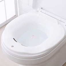 엘홈 다용도 간편한 변기시트 좌욕기 좌욕대야 화이트, 1개