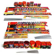 씨엠월드 불꽃놀이 세트 (폭죽 세트상품 르망 분수 단발 연발 스파클라) 폭죽, D세트