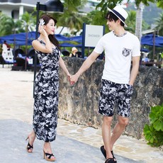 미미앤바비 휴양지 고혹 커플비치웨어 커플룩 커플웨어 허니문룩 허니문웨어 휴양지룩 하의