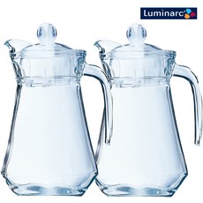 루미낙 아코록 2개세트 아크 유리물병 냉장고 물병, 1300ml