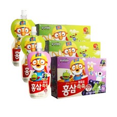뽀로로 홍삼쏙쏙 사과매실20팩+포도블루베리10팩, 30개, 100ml