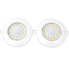 무아레 LED 다운라이트 4인치 센서등 주광색 전구색, 4인치 2W-주광색(하얀빛), 1개