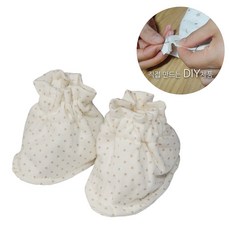 슈베베 오가닉 발싸개 DIY세트, 땡땡이, 1개