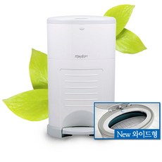 친환경 매직캔 휴지통 16L M250AW 교체형 리필, 03-1 M250NSW ▶20L-기저귀통-흰색