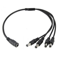 아답터 전원 분배케이블 분할케이블 dc 1:4 분할, 1개, 아답터전원분배케이블(1:4)