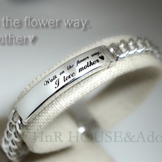 해피엔량하우스 10돈형 버클숨김 체인 여성실버팔찌