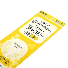 크로바 차코 페이퍼 트레이싱페이퍼 자수용먹지 도안먹지, 크로바 24-143단면(노랑), 1세트