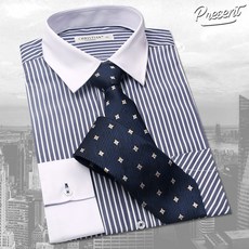 오마보이 [슬림핏] 남성용 고품격 스트라이프 와이셔츠 DNI18NA