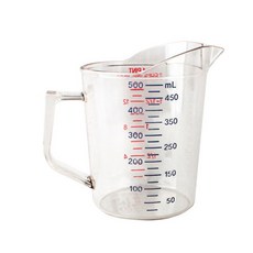국산 PC 계량컵 컬러눈금 500ml, 1개