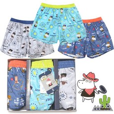 제이코튼 남아동 주니어팬티 트렁크 JT701 3매입