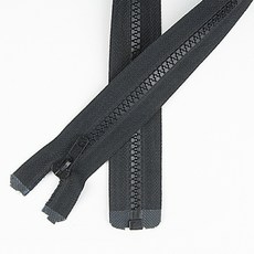 JSTrading 60cm 플라스틱 점퍼지퍼 (5호) 비슬론 지퍼 22컬러, 20 블랙, 1개